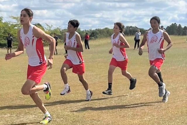 boys running cross country